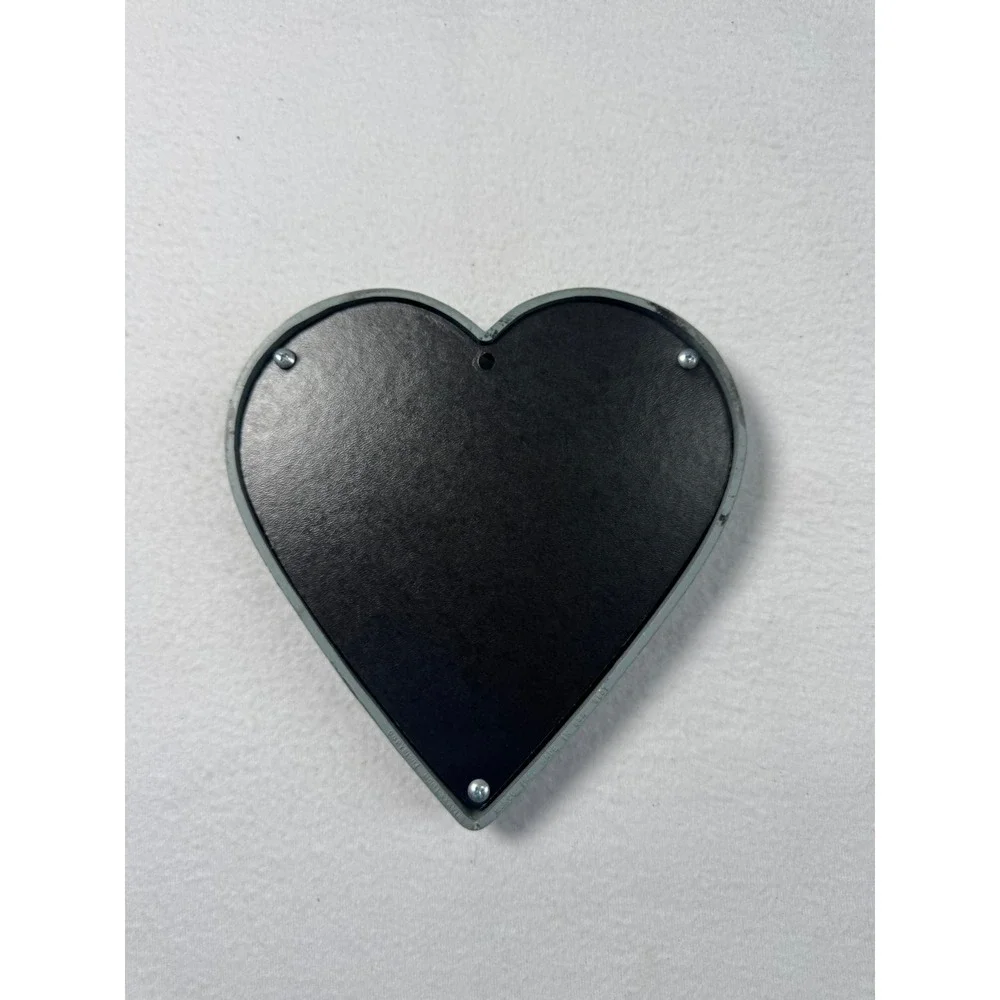 Cottagecore Homco Heart Wall Plaques Grey Love Grows Happy Hearts Set 2